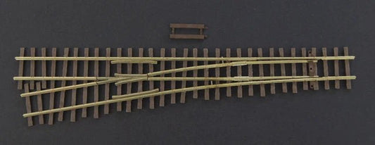 Micro Engineering 15 - 105 HOn3, Narrow Gauge, 6 Left Turnout, Code 70, Left Hand - House of Trains