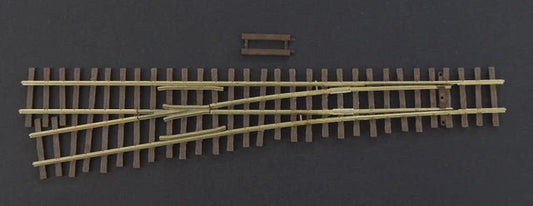 Micro Engineering 15-105 HOn3, Narrow Gauge, 6 Left Turnout, Code 70, Left Hand - House of Trains