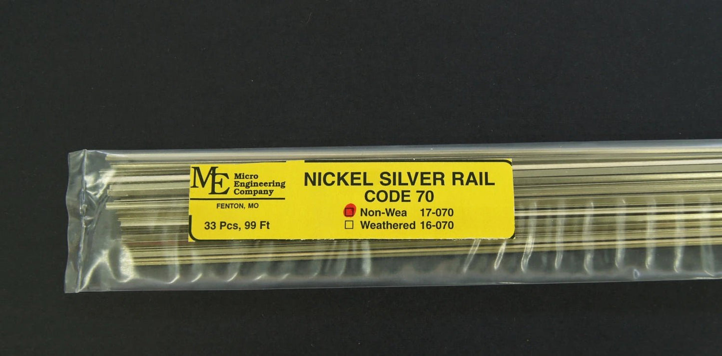 Micro Engineering 17 - 070, Code 70, Non - Weathered Rail, 36 inch, Sold as Single Rail - House of Trains