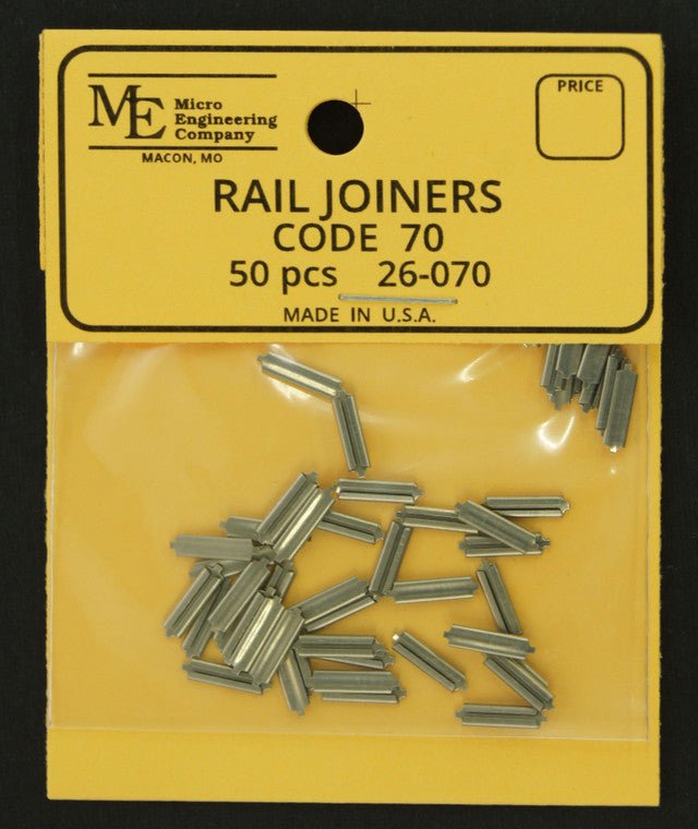 Micro Engineering 26 - 070, Code 70, Rail Joiners, 50 per package - House of Trains