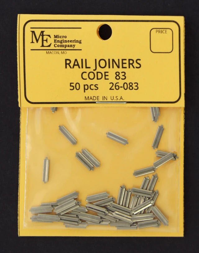 Micro Engineering 26 - 083, Code 83, Rail Joiners, 50 per package - House of Trains
