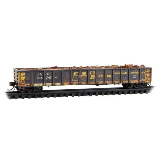 Micro-Trains 170 144 050 N, Weathered, 52' Mill Gondola, CSXT 481747 - House of Trains