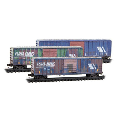 Micro-Trains 983 105 108 N, Weathered, 50' Box Car, 3-Pack, MRL - House of Trains