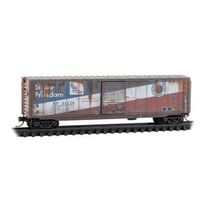 Micro-Trains 983 105 109 N, Weathered, 50' Box Car, 2 pack, NP - House of Trains
