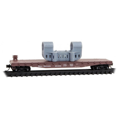 Micro - Trains Line 045 00 640 N, 50' Flat Car, Great Northern, GN, 65356 - House of Trains