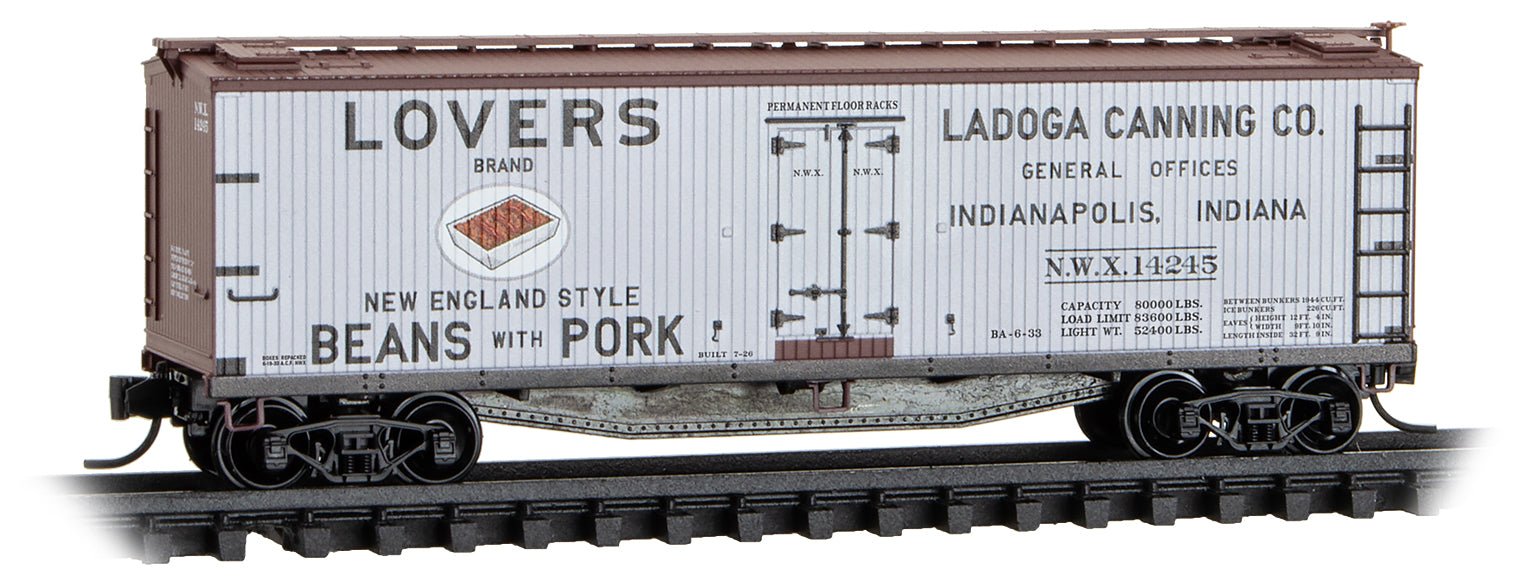 Micro - Trains Line 049 00 990 N 40' Wood Reefer, NWX, 14245 - House of Trains