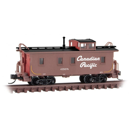 Micro - Trains Line 051 00 011 N, 34' Wood Sheathed Caboose, Straight Cupola, CP, 435079 - House of Trains