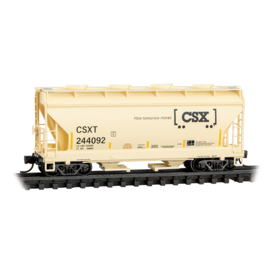 Micro Trains Line 092 00 650 N 2 - Bay Covered Hopper Car, CSXT 244092 - House of Trains