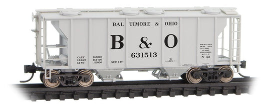 Micro - Trains Line 095 00 041 N PS - 2 2003cf, 2 - Bay Covered Hopper, BO, 631513 - House of Trains