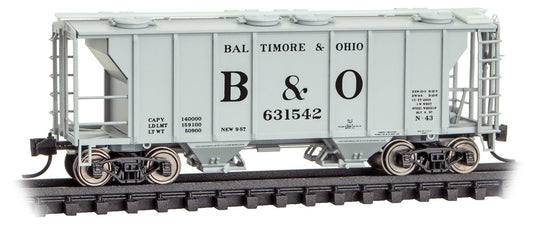 Micro - Trains Line 095 00 042 N PS - 2 2003cf, 2 - Bay Covered Hopper, BO, 631542 - House of Trains