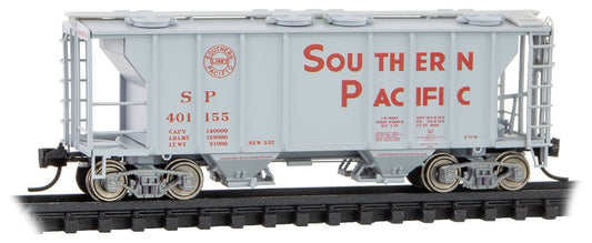 Micro - Trains Line 095 00 071 N PS - 2 2003cf, 2 - Bay Covered Hopper, SP, 401155 - House of Trains
