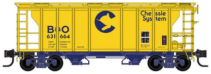 Micro - Trains Line 095 00 090 N PS - 2 2 - Bay Covered Hopper, Chessie System, BO, 631664 - House of Trains