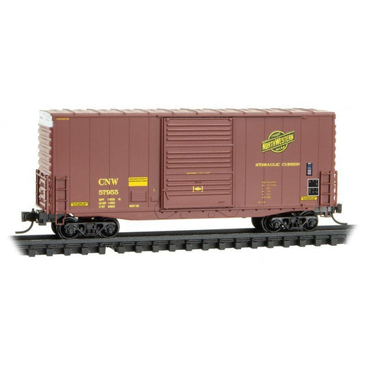 Micro - Trains Line 101 00 111 N 40' Hy - Cube Box Car, Single Door, CNW, 57955 - House of Trains