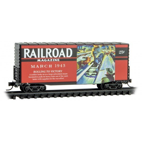 Micro - Trains Line 101 00 880 N, 40' Hy - Cube Box Car, Railroad Magazine Series, Car 1 - House of Trains