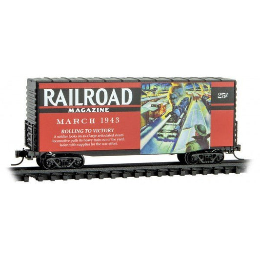 Micro - Trains Line 101 00 880 N, 40' Hy - Cube Box Car, Railroad Magazine Series, Car 1 - House of Trains