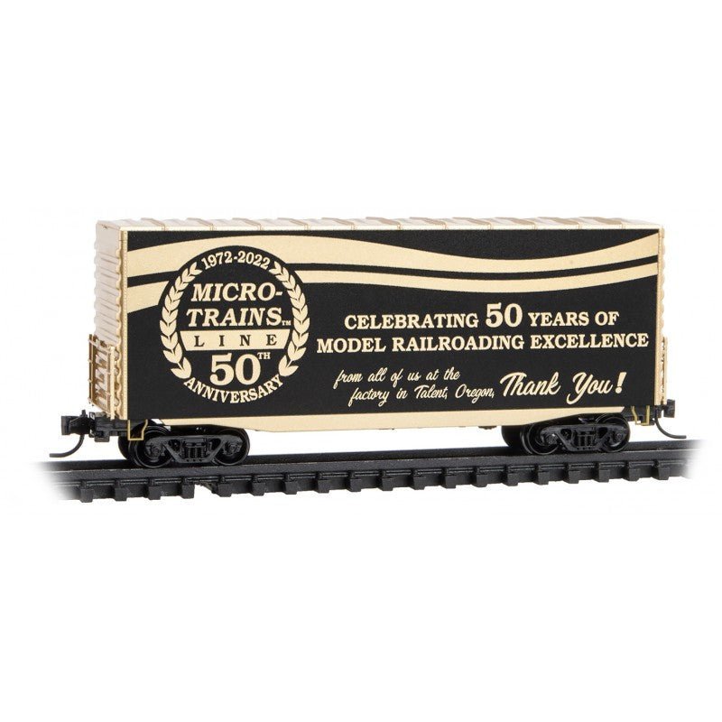 Micro - Trains Line 101 00 892 N 40' Hy - Cube Box Car, 50th Anniversary Car, 1972 - 2022 - House of Trains