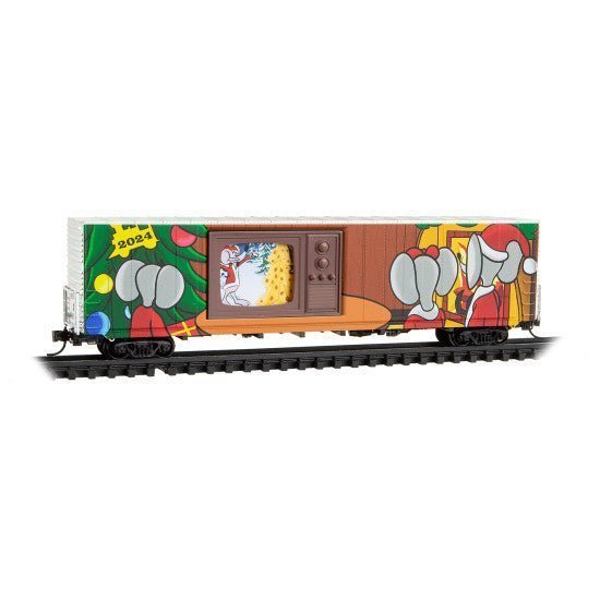 Micro-Trains Line 102 00 701 N, 60' Box Car, 2024 Christmas Car - House of Trains