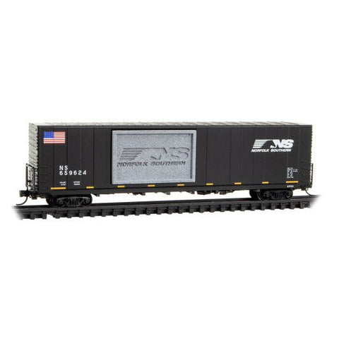 Micro - Trains Line 102 00 845 N, 60' Box Car, NS, 659624 - House of Trains