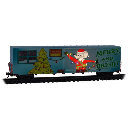 Micro - Trains Line 102 00 854 N, 60' Box Car, 2025 Christmas Car, Lighted - House of Trains