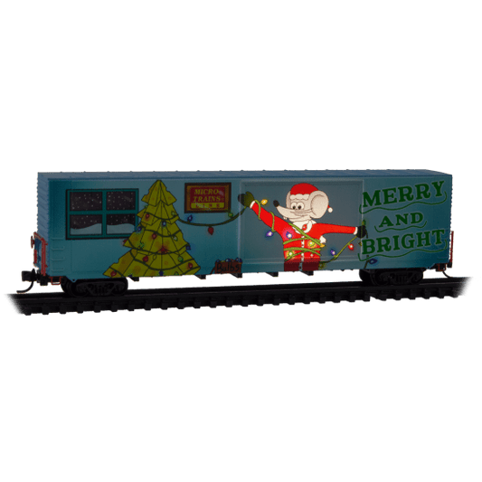 Micro - Trains Line 102 00 854 N, 60' Box Car, 2025 Christmas Car, Lighted - House of Trains