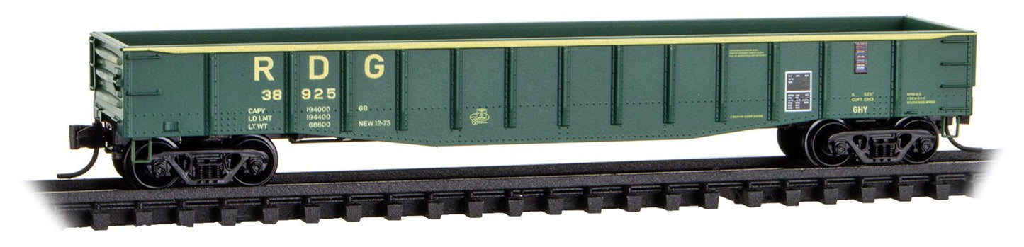 Micro - Trains Line 105 00 086 N, 50' Steel Side Gondola,RDG, 38925 - House of Trains