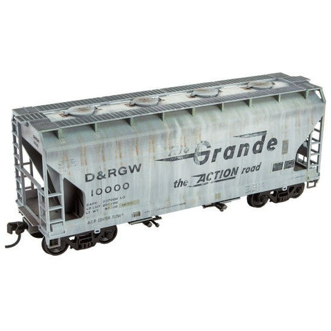 Micro - Trains Line 2200 - 005 HO 2 - Bay Covered Hopper DRGW 10000 - House of Trains