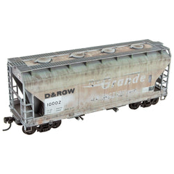 Micro - Trains Line 2200 - 006 HO 2 - Bay Covered Hopper DRGW 10002 - House of Trains