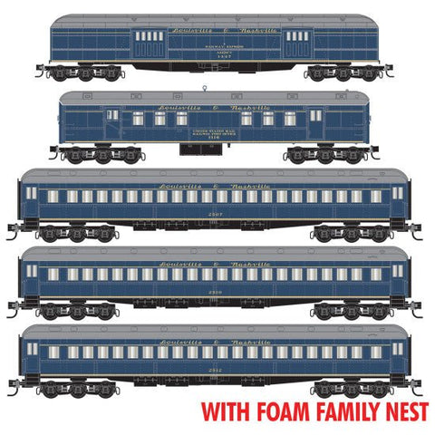 Micro - Trains Line 993 02 246 N, Heavyweight Passenger Car Set, LN, 5 - Pack - House of Trains