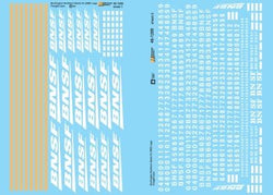 Microscale 48 - 1288 O, BNSF 2006 Logo, Freight Cars, 2 sheets - House of Trains