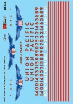 Microscale 48-444 O, Union Pacific, Cab Units - House of Trains