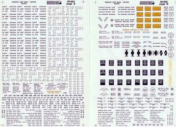Microscale 48-666 O, Freight Car Data, Railroad Gothic, Black - House of Trains