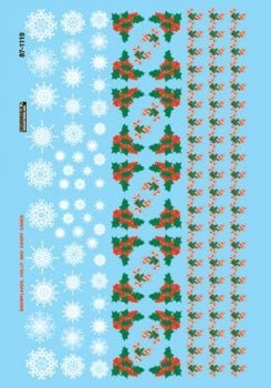 Microscale 60-1119 N, Christmas, Candy Canes, Snowflakes, Holly - House of Trains