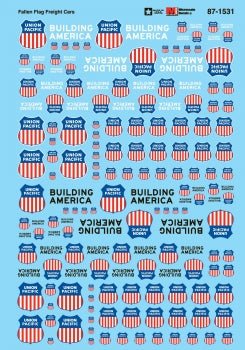 Microscale 60 - 1531 N, Union Pacific, Fallen flag, Freight Cars - House of Trains