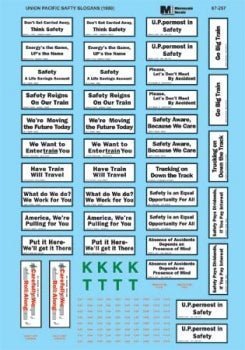 Microscale 60 - 257 N, Union Pacific, Caboose Slogans - House of Trains