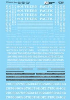 Microscale 60 - 65 N, Southern Pacific Steam Locomotives - House of Trains