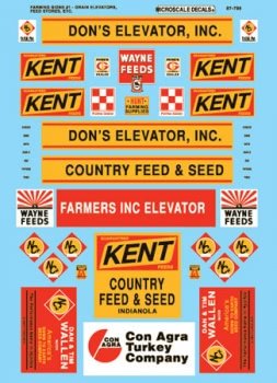 Microscale 60 - 795 N, Structure Signs, Farming Community, 1960's+ - House of Trains