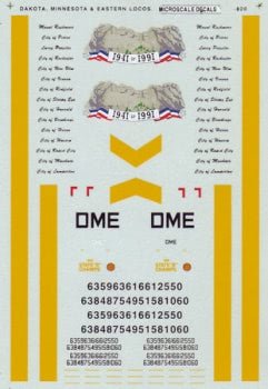 Microscale 60-820 N, Dakota Minnesota Eastern Diesels, 1990+ - House of Trains