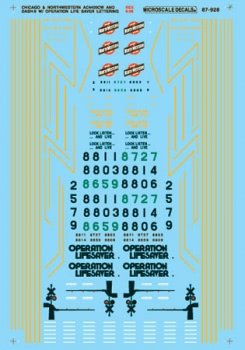 Microscale 60-928 N, Chicago Northwestern AC-4400-CW, Dash 9, Operation Lifesaver - House of Trains