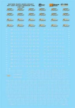 Microscale 87 - 1055 HO, SP, Daylight Passenger Cars, 1937 - 1958 - House of Trains