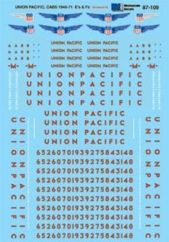 Microscale 87 - 109 HO, Union Pacific, E and F Unit Diesels, 1946+ - House of Trains