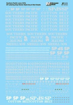Microscale 87 - 11 HO, SP Cotton Belt, Diesels, 1958 - 1984 - House of Trains