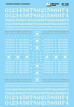 Microscale 87-158 HO, Colorado Southern, Narrow Guage Steam Locomotives, 1920-1941 - House of Trains