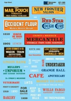 Microscale 87 - 166 HO, Structure Signs, Rural - House of Trains