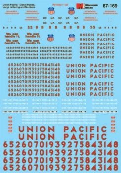 Microscale 87 - 169 HO, Union Pacific ,Hood Diesels, 1959 - 1980 - House of Trains
