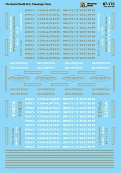 Microscale 87-170 HO DRGW, Passenger Cars, 1918-1953 - House of Trains