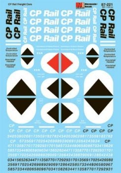 Microscale 87 - 221 HO, CP Rail, Freight Cars, 1969 - 1995 - House of Trains
