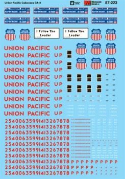 Microscale 87 - 223 HO, UP, CA - 11 Bay Window Cabooses, 1979+ - House of Trains