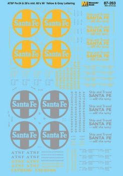 Microscale 87 - 263 HO, Santa Fe, Express Box Cars 1960+ - House of Trains