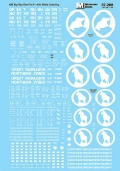 Microscale 87 - 268 HO Great Northern Freight Cars, 1967 - 1970 - House of Trains