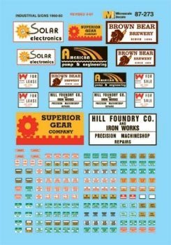 Microscale 87 - 273 HO, Industrial Signs, Safety Warning Signs - House of Trains